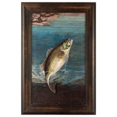 American School Fly Fishing Striped Bass Painting