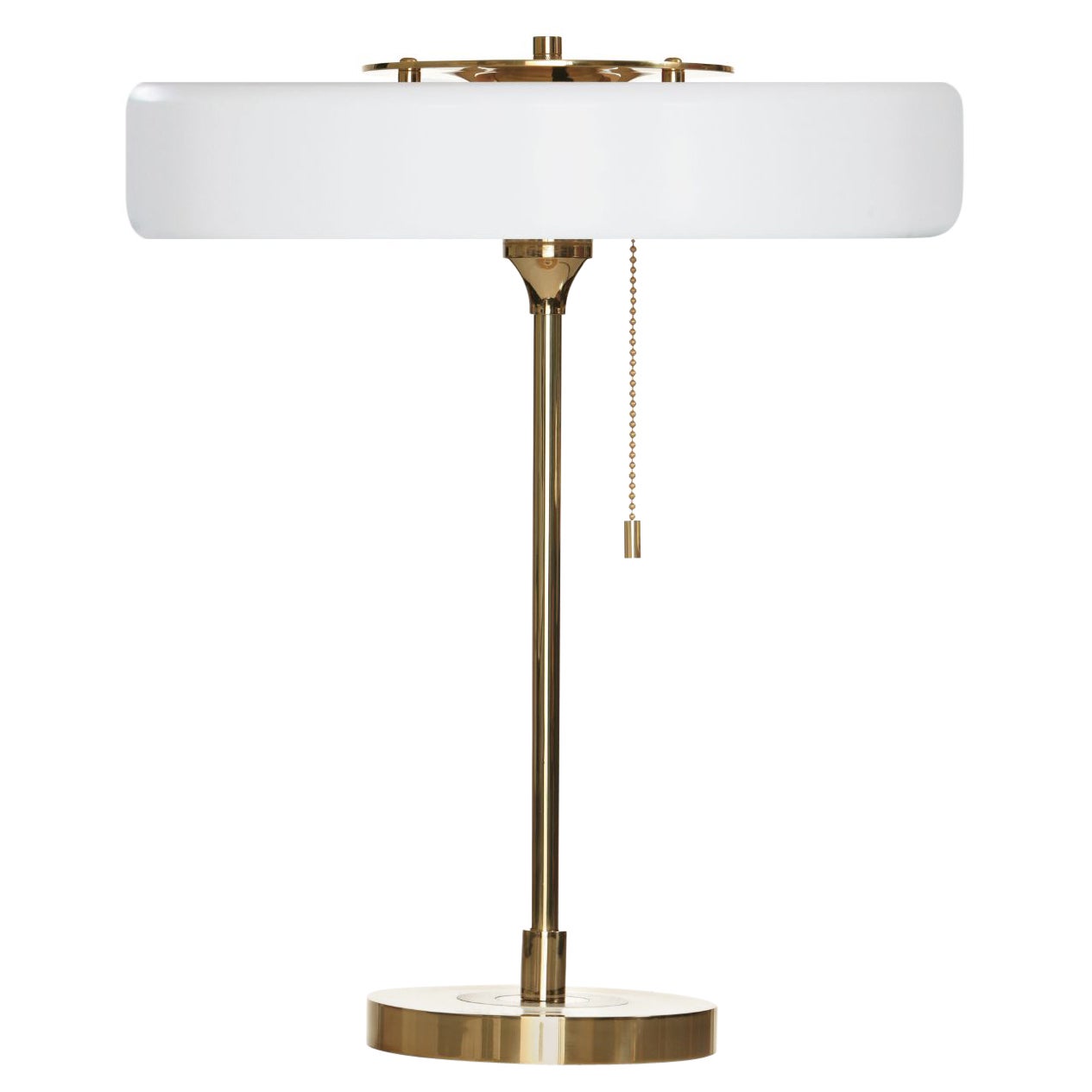 Revolve Table Lamp, Brushed Brass, Blue by Bert Frank For Sale at 1stDibs