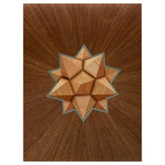 "Atoms of the Universe" Marquetry Art by Emma Wood of the  w o o d p o p  Studio