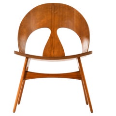 Børge Mogensen Easy Chair Produced by Cabinetmaker Erhard Rasmussen