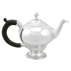 Used Georgian Sterling Silver Bachelor Teapot