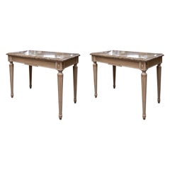 Rectangular Console with Marble Top