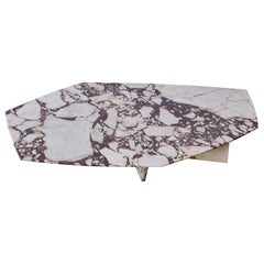 Geometrik Marble Top Marble Base Coffee Table by ATRA