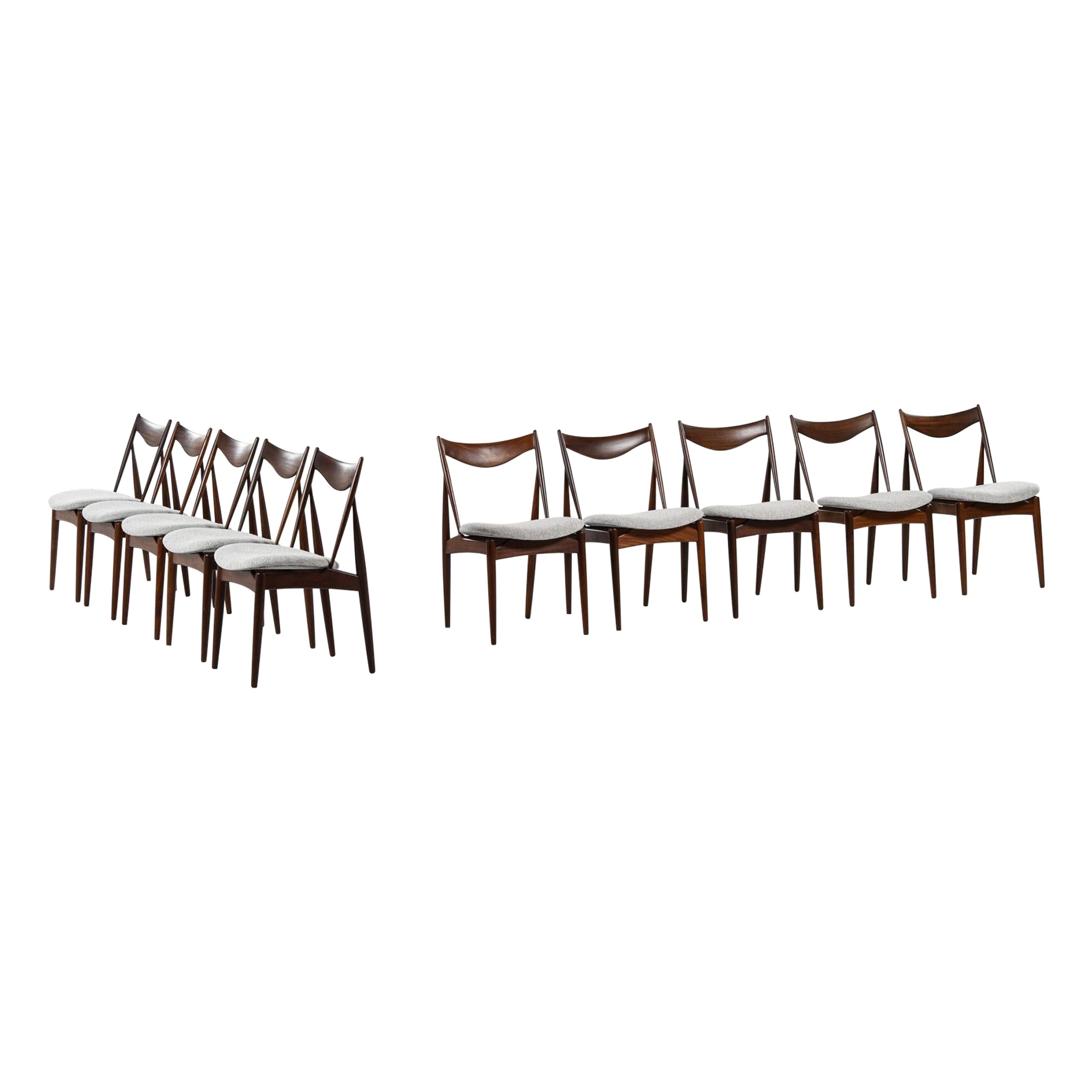 Kurt Østervig Dining Chairs Produced by Bramin For Sale