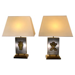 Retro Pair of Lamps