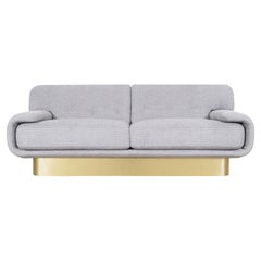 Mid-Century Modern Brass Sofa