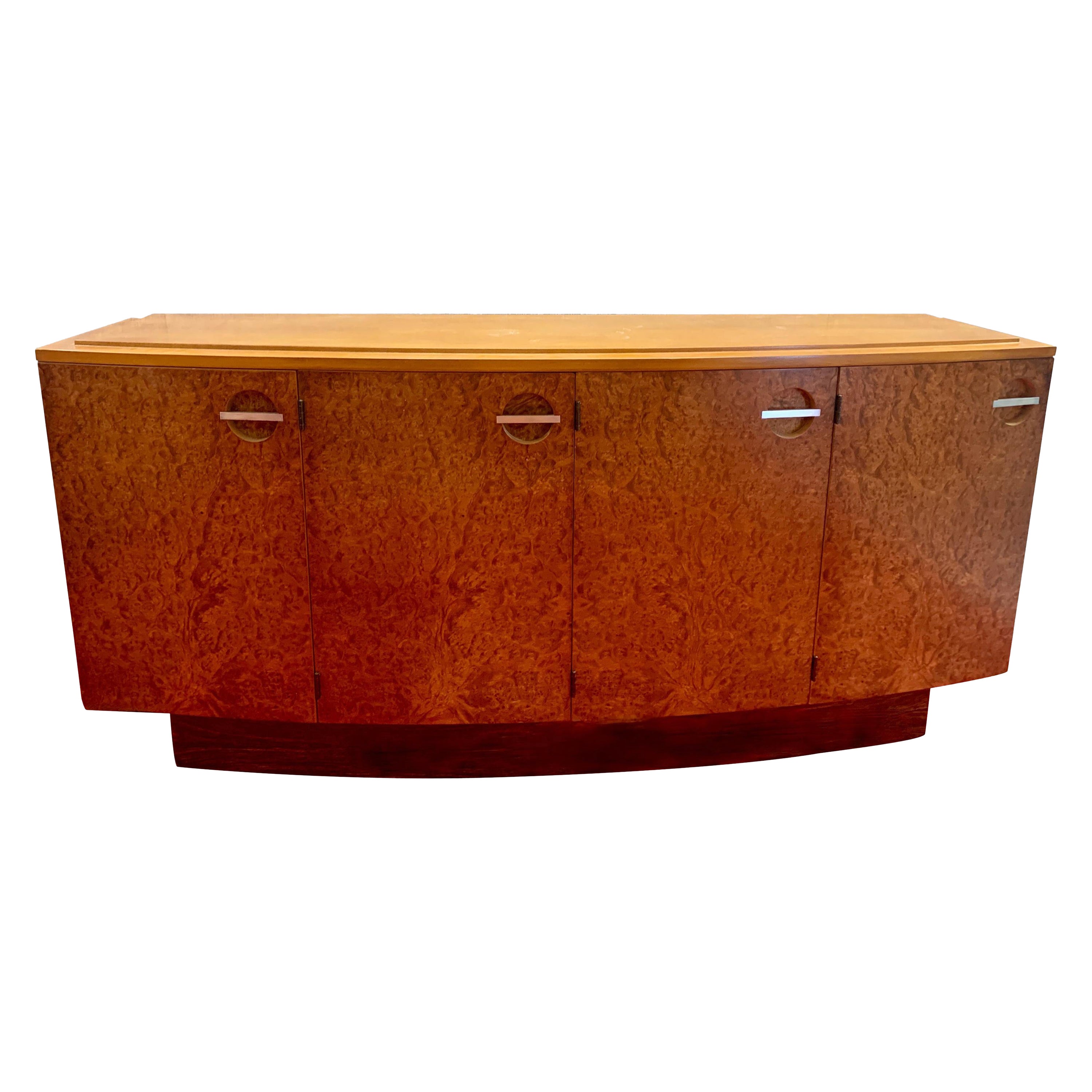 Gilbert Rohde Art Deco Four Door 10 Drawer Buffet For Herman Miller