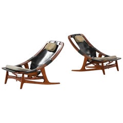 Arne Tidemand-Ruud Lounge Chairs Model 'Holmenkollen' Produced by Norcraft