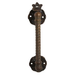 Bronze Antique Arts & Crafts Door Pull or Handle with Thumb Latch