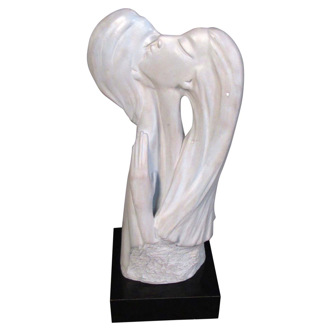 Beautiful Figures Embracing Sculpture by Austin Productions c. 1985 For