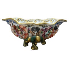 Bol en porcelaine allemande de style Capodimonte