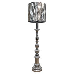 Lampada da terra italiana degli anni '70 in stile "candeliere" di grandi dimensioni