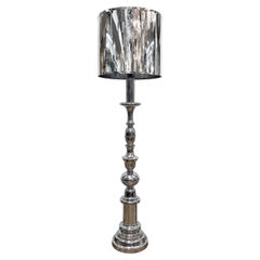 Lampada da terra italiana degli anni '70 in stile "candeliere" di grandi dimensioni