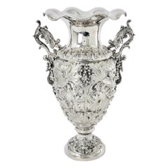 Large Silver Vase