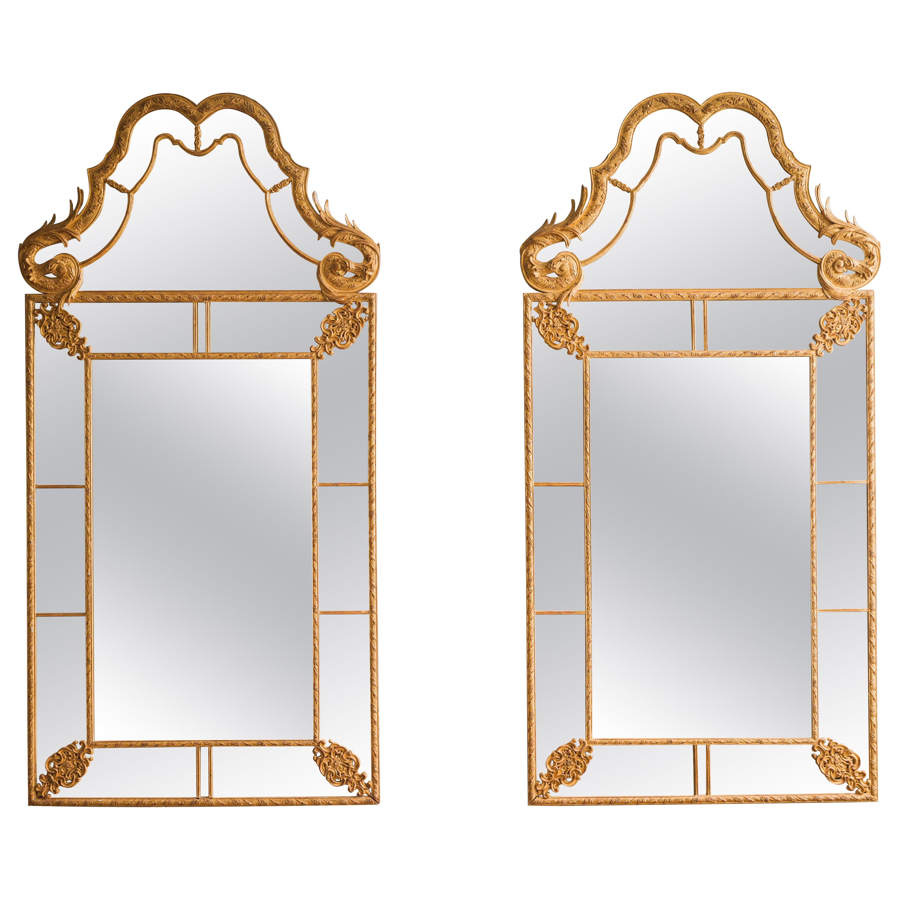 Spiegel im georgischen Stil im Angebot