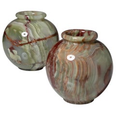 Pair of Onyx Vases