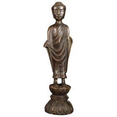 Buddha di bronzo del XV secolo/primi anni, forse coreano, grande, unico nel suo genere, 8343