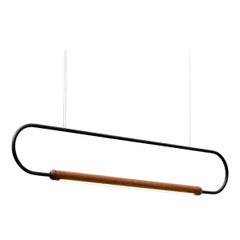 Walnut Large Horizontal Link Pendant by Hollis & Morris