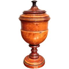 Treen Lignum Vitae Turned Cup and Cover