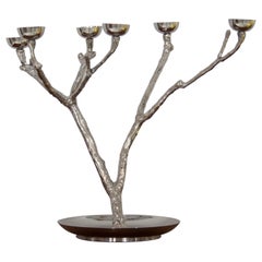 Contemporary Nickel Plated Candle Holder, Netherlands, 2020