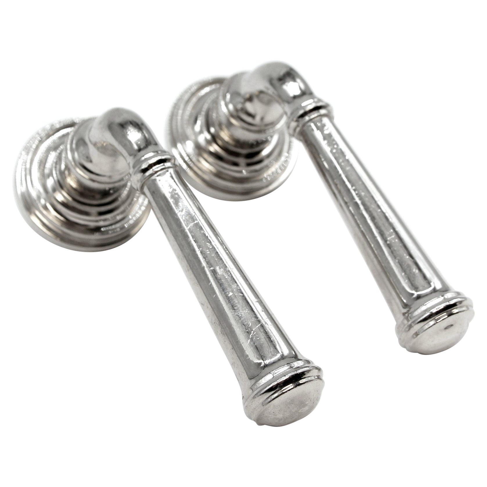 Chrome Plate Brass Fixed Lever Door Knob Set Qty. Available For Sale