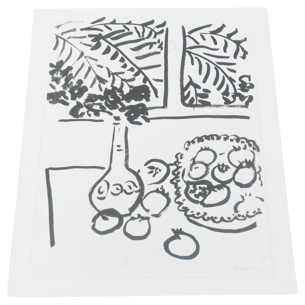 Archive Photography of Henri Matisse 'Still Life', 1954 For Sale