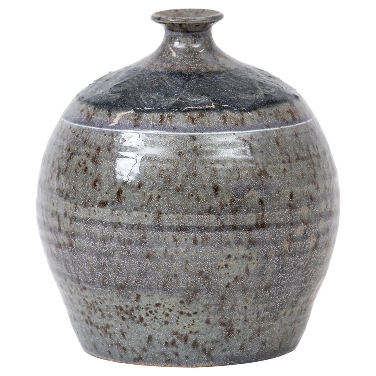 Grey Ceramic Bud Vase by Podelf, USA 1970's For Sale at 1stDibs grey