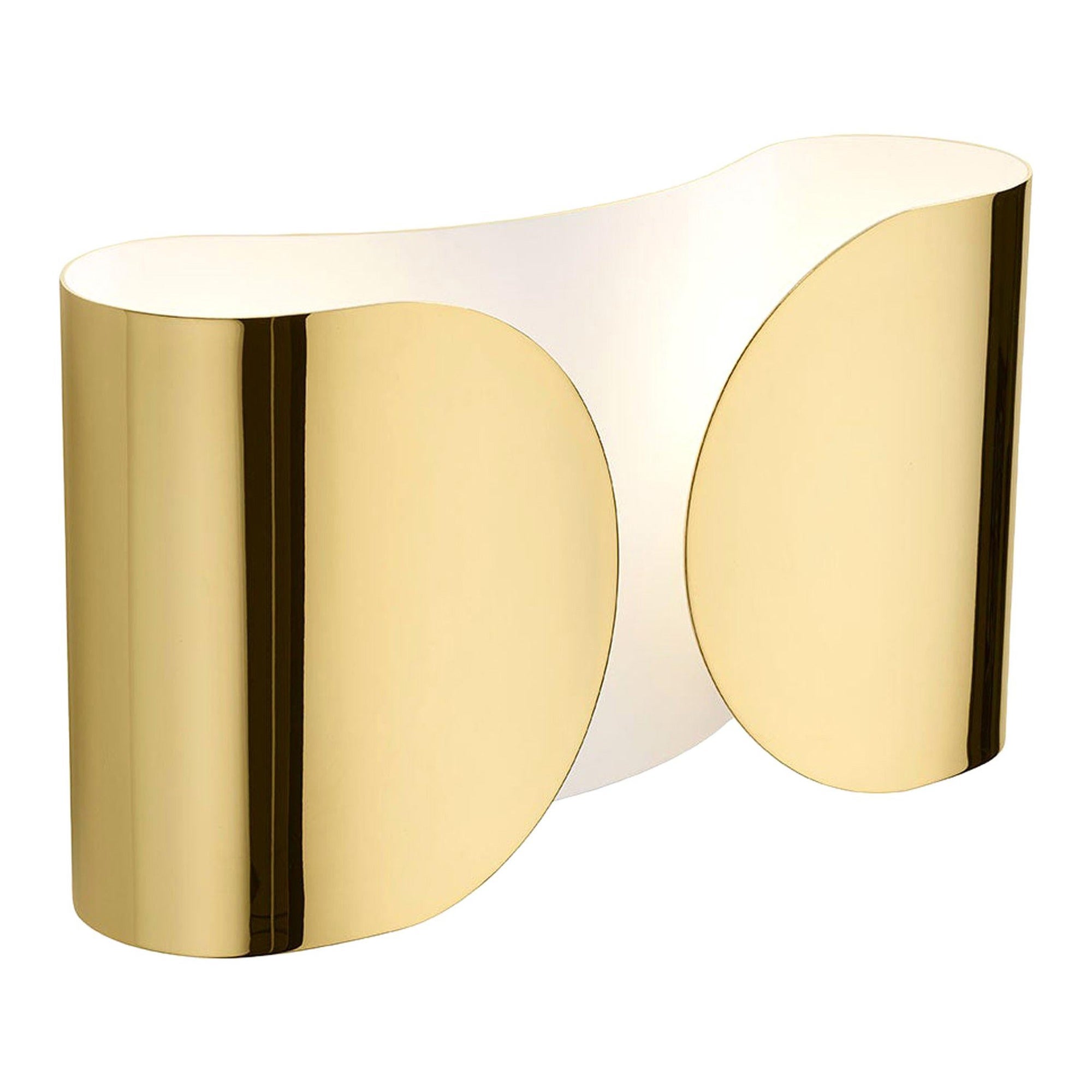 Mid-Century Modern Tobia Scarpa Model "Foglio" Made of Brass Italian Sconces For Sale