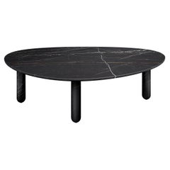 Contemporary Coffee Table Three Legs Rounded Marble
