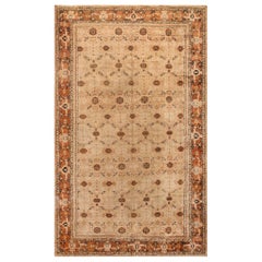 19th Century Indian Agra Rug Size Adjusted