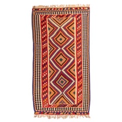 Vintage Turkish Kilim with Bright Colors