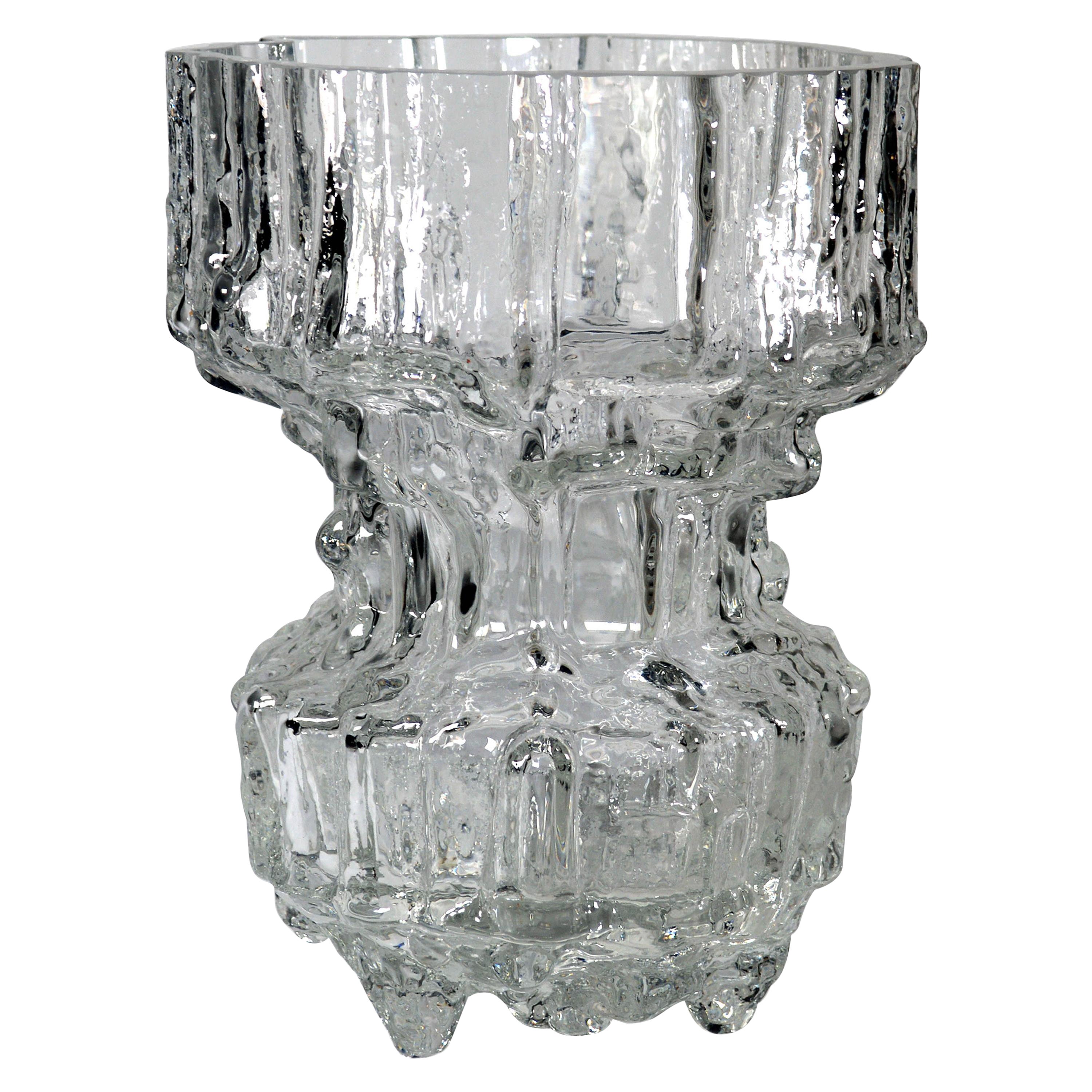 Tapio Wirkkala Mid-Century Modernist "Gerania" Glass Vase, Model Number 3431