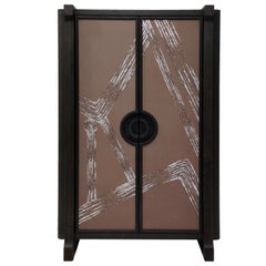 Armoire haute avec couvercle De Gournay de rangement de jardin Art Déco Andr Fu Living