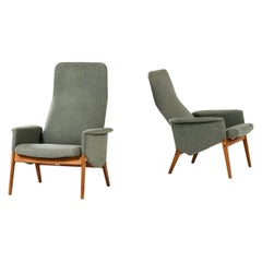 Vintage Alf Svensson Easy Chairs Model 4332 Produced by Fritz Hansen