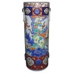 Antique Japanese Meiji Period Fukagawa Imari Porcelain Vase, circa 1880