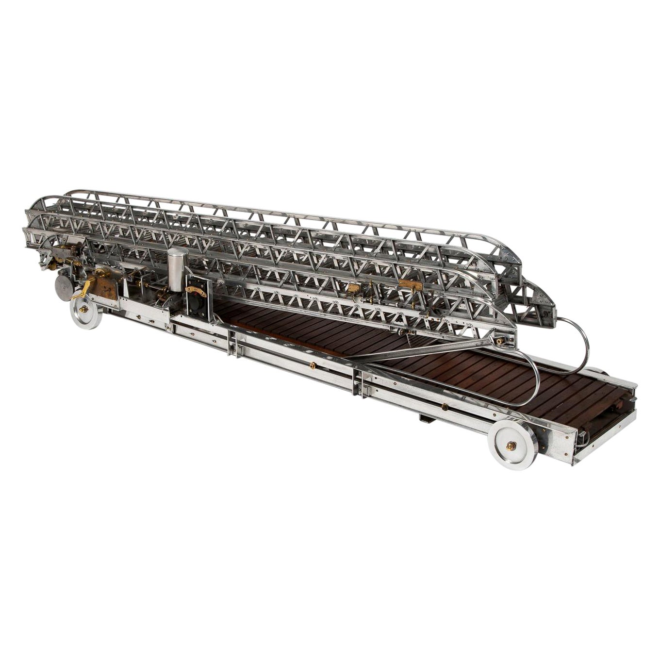 Engineer's Scale Model of Extending Fire Escape Ladder