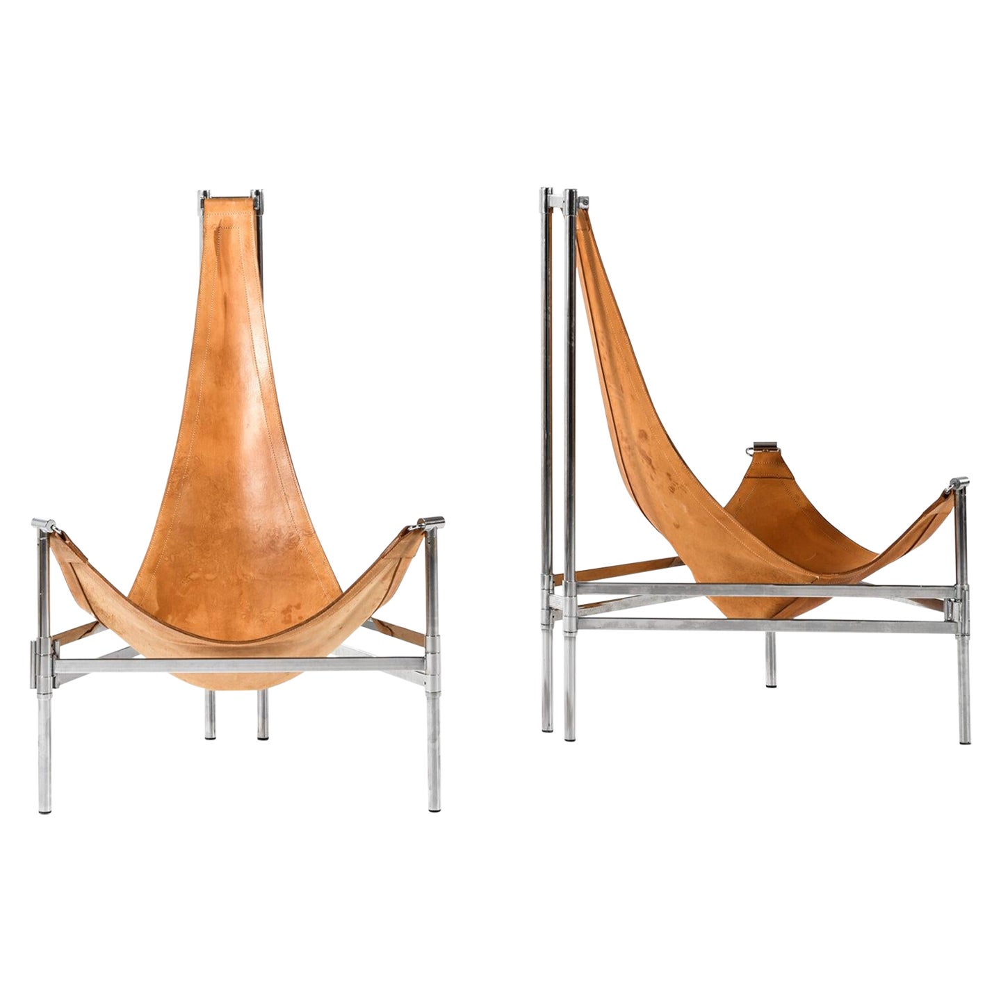 Christina & Lars Andersson Easy Chairs Model 'Yacht' Produced by Huskvarna For Sale