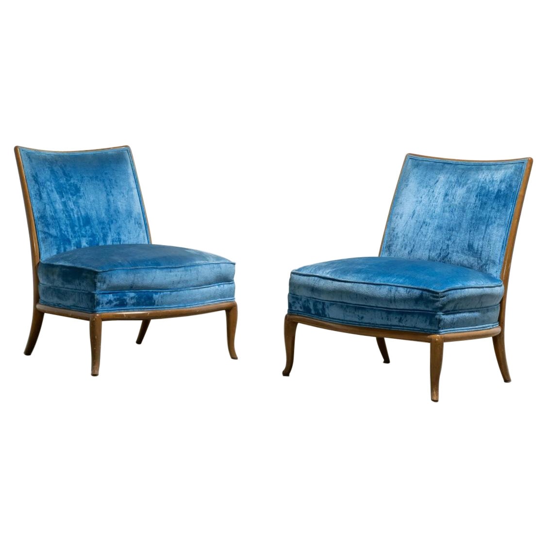 Robsjohn, Gibbings Slipper Chairs For Sale