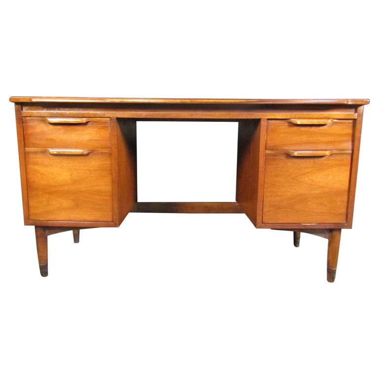 Vintage Walnut Writing Desk For Sale at 1stDibs