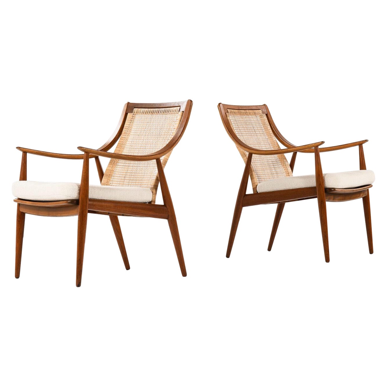 Peter Hvidt & Orla Mølgaard-Nielsen Easy Chairs Model 146 by France & Son For Sale