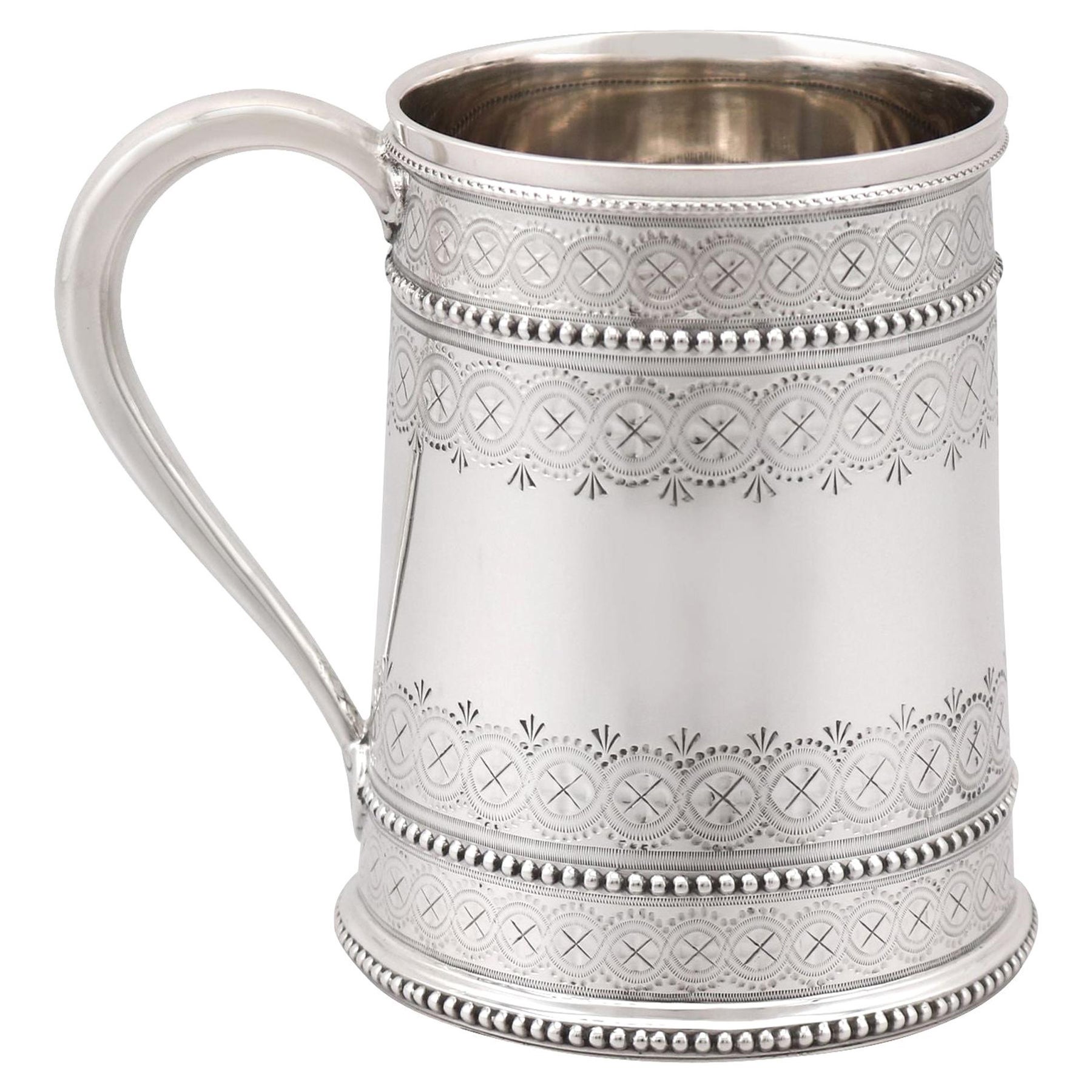 Antique Victorian 1881 Sterling Silver Christening Mug