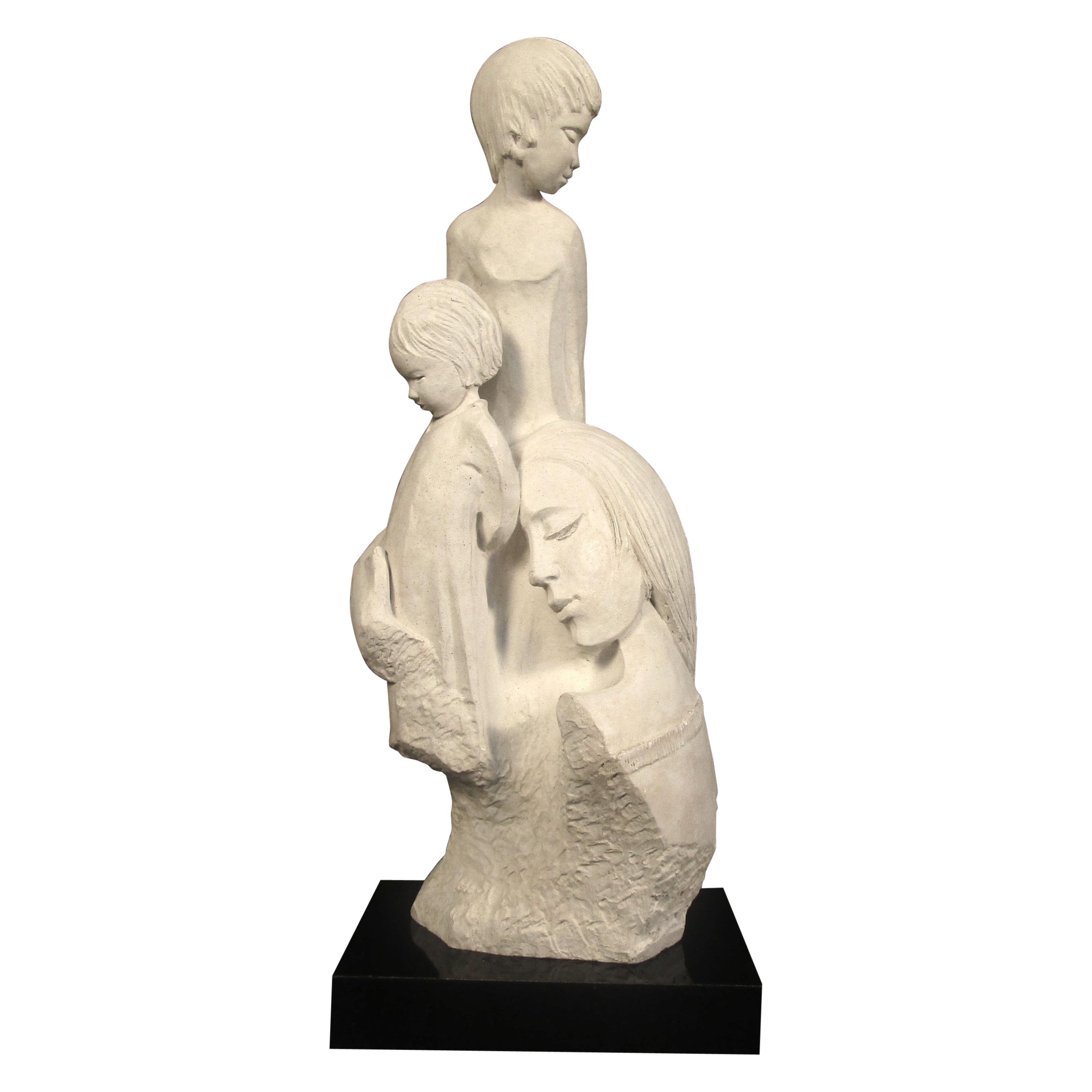 Mid-Century Modern Clay Style Sculpture For Sale