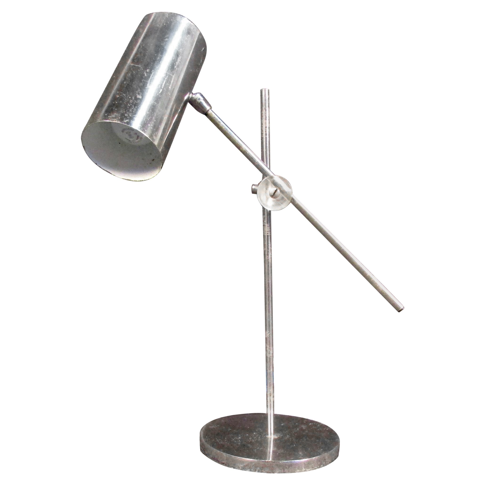 Mid-Century Modern Chrome Table Lamp