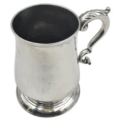 Antique J. Kelly English 1788 Georgian Sterling Silver Tankard Mug
