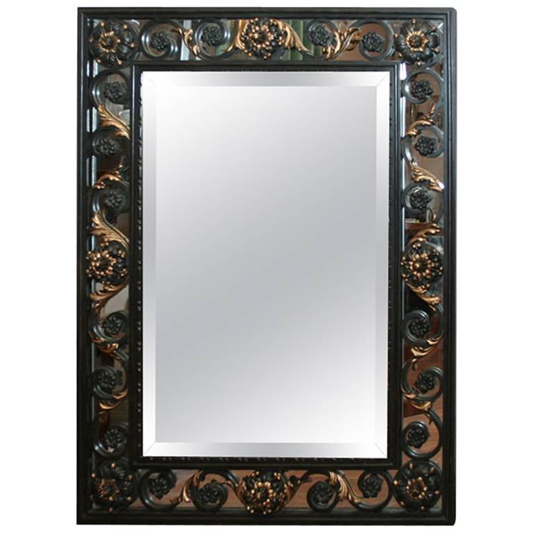 Art Deco Mirror Attributed to Poillerat For Sale at 1stDibs