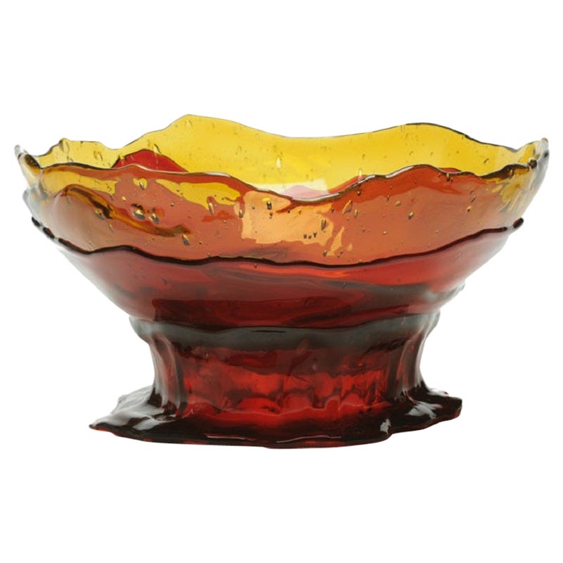 Big Collina Large Resin Vase Extra Colour in Clear Amber, Dark Ruby, Fuchsia For Sale