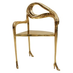 Antique Salvador Dalí "Leda" Sculptural Chair from “Femme à tête de roses” Painting