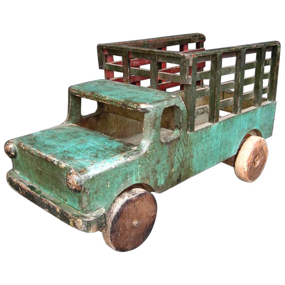 Antique Wooden Toy Truck