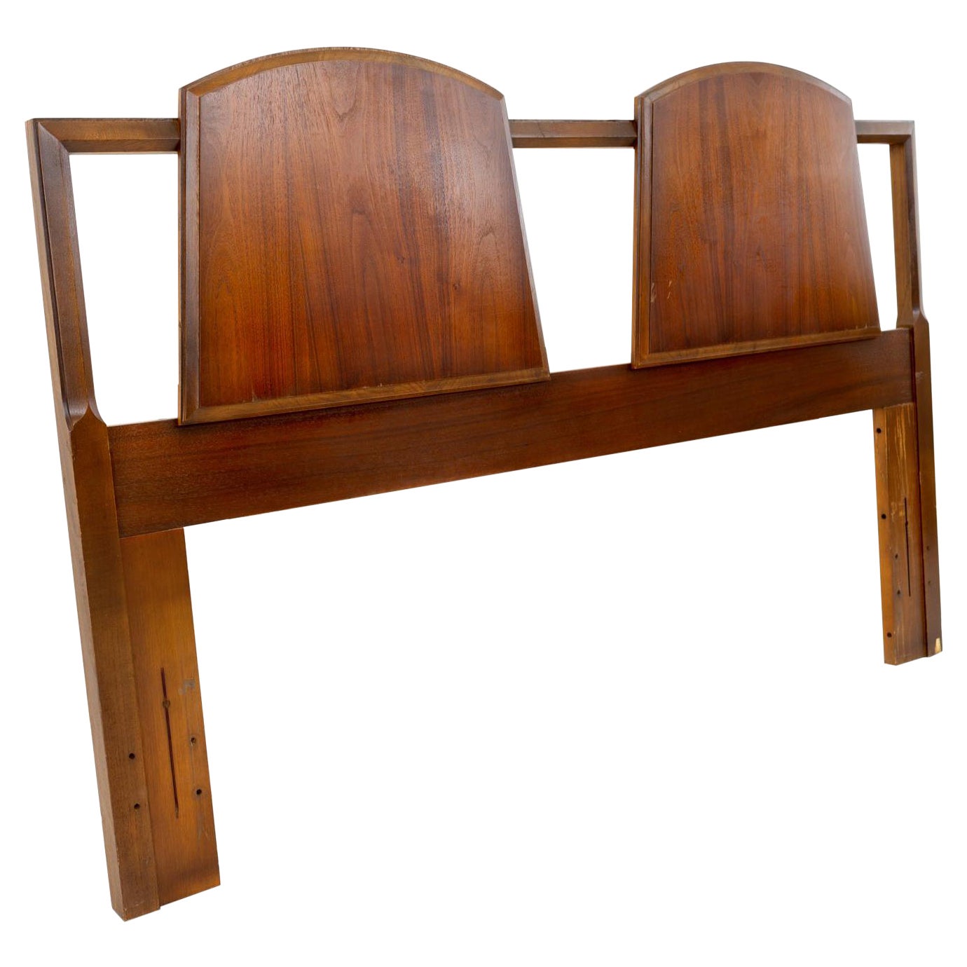 Lane First Edition Mid Century Walnut Queen Headboard For Sale