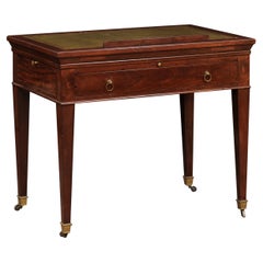 Louis XVI Mahogany Architect’s Desk with Leather Top, France ca. 1800